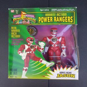 1994  Mighty Morphin Power Rangers Red Ranger Jason Karate Kickin Red Power Rang